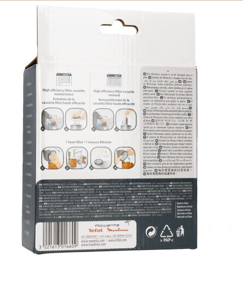 Filtru aspirator Rowenta , original , kit filtru (filtru hepa + filtru spuma),pentru Rowenta, Tefal, Moulinex ZR005901, H209085
